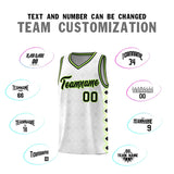 Custom White Side Blocks Sports Uniform Basketball Jersey