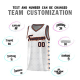 Custom White Side Blocks Sports Uniform Basketball Jersey