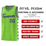 Custom Neon Green Side Blocks Sports Uniform Basketball Jersey