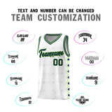 Custom White Side Blocks Sports Uniform Basketball Jersey