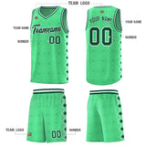 Custom Bright Green Side Blocks Sports Uniform Basketball Jersey