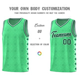 Custom Bright Green Side Blocks Sports Uniform Basketball Jersey