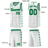 Custom White Side Blocks Sports Uniform Basketball Jersey