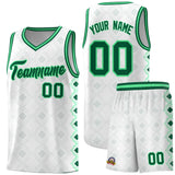 Custom White Side Blocks Sports Uniform Basketball Jersey
