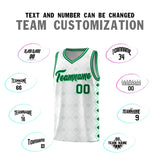 Custom White Side Blocks Sports Uniform Basketball Jersey
