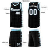 Custom Black Side Blocks Sports Uniform Basketball Jersey