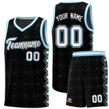 Custom Black Side Blocks Sports Uniform Basketball Jersey