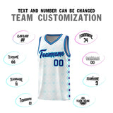 Custom White Side Blocks Sports Uniform Basketball Jersey