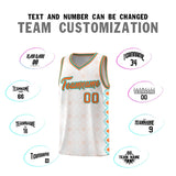 Custom White Side Blocks Sports Uniform Basketball Jersey