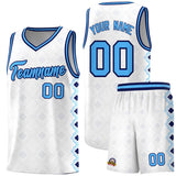Custom White Side Blocks Sports Uniform Basketball Jersey