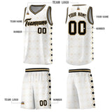 Custom White Side Blocks Sports Uniform Basketball Jersey