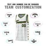 Custom White Side Blocks Sports Uniform Basketball Jersey