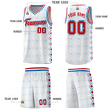 Custom White Side Blocks Sports Uniform Basketball Jersey