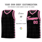 Custom Black Side Blocks Sports Uniform Basketball Jersey