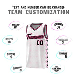 Custom White Side Blocks Sports Uniform Basketball Jersey