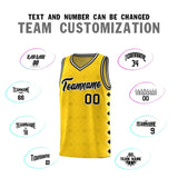 Custom Gold Side Blocks Sports Uniform Basketball Jersey
