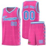 Custom Pink Side Blocks Sports Uniform Basketball Jersey