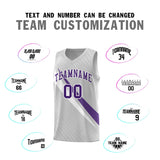 Custom Gray Diagonal Pinstripe Pattern Color Block Sports Uniform Basketball Jersey