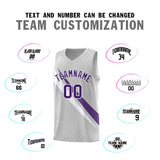 Custom Gray Diagonal Pinstripe Pattern Color Block Sports Uniform Basketball Jersey