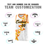 Custom White Boomerang Pattern Sets Basketball Jersey
