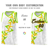 Custom White Boomerang Pattern Sets Basketball Jersey