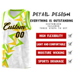 Custom White Boomerang Pattern Sets Basketball Jersey