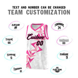 Custom White Boomerang Pattern Sets Basketball Jersey