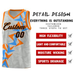 Custom Gray Boomerang Pattern Sets Basketball Jersey