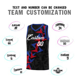 Custom Black Boomerang Pattern Sets Basketball Jersey