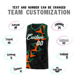 Custom Black Boomerang Pattern Sets Basketball Jersey