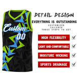 Custom Black Boomerang Pattern Sets Basketball Jersey