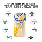 Custom Cream Boomerang Pattern Sets Basketball Jersey