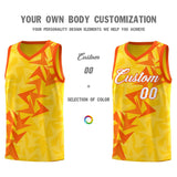 Custom Gold Boomerang Pattern Sets Basketball Jersey