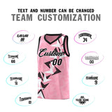 Custom Light Pink Boomerang Pattern Sets Basketball Jersey