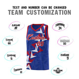 Custom Royal Boomerang Pattern Sets Basketball Jersey