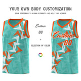 Custom Bright Green Boomerang Pattern Sets Basketball Jersey
