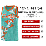 Custom Bright Green Boomerang Pattern Sets Basketball Jersey