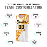Custom White Boomerang Pattern Sets Basketball Jersey