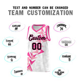 Custom White Boomerang Pattern Sets Basketball Jersey
