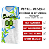 Custom White Boomerang Pattern Sets Basketball Jersey