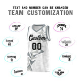 Custom White Boomerang Pattern Sets Basketball Jersey