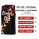 Custom Black Boomerang Pattern Sets Basketball Jersey