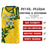 Custom Gold Boomerang Pattern Sets Basketball Jersey