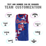 Custom Royal Boomerang Pattern Sets Basketball Jersey