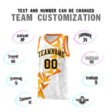 Custom White Boomerang Pattern Sets Basketball Jersey
