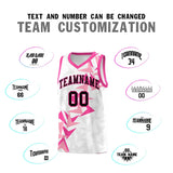 Custom White Boomerang Pattern Sets Basketball Jersey