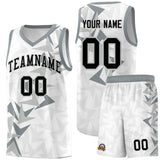 Custom White Boomerang Pattern Sets Basketball Jersey