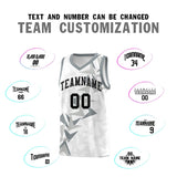 Custom White Boomerang Pattern Sets Basketball Jersey