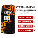 Custom Black Boomerang Pattern Sets Basketball Jersey