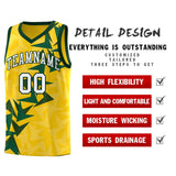 Custom Gold Boomerang Pattern Sets Basketball Jersey